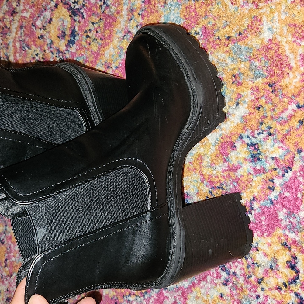 Madden girl black Kamora 10 M platform booties - Picture 7 of 14
